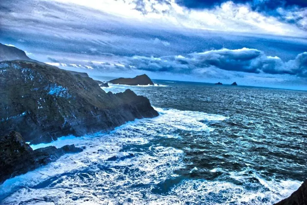 Ирландия, Ring of Kerry, Skellig view Cliffs, Star Wars