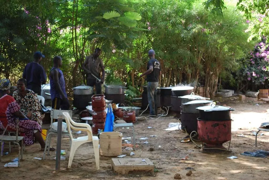 Senegal, Keur Moussa, church, religion, liturgy, monastery, ceremony, cooking, food, kitchen