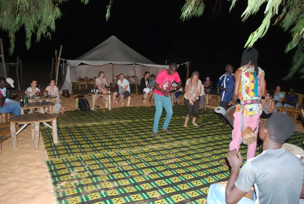 Senegal, Lompoul, desert, sand, dunes, tents, camels, music