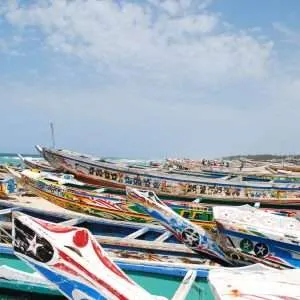 Colorful fishermen boats