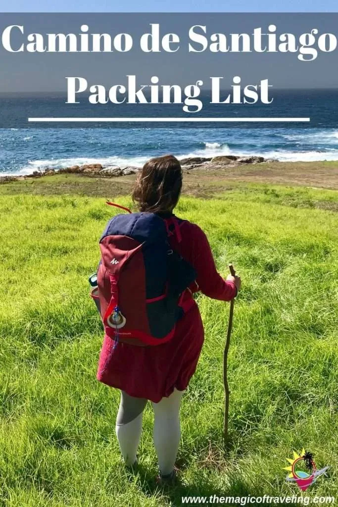 Camino de Santiago Packing list Pinterest