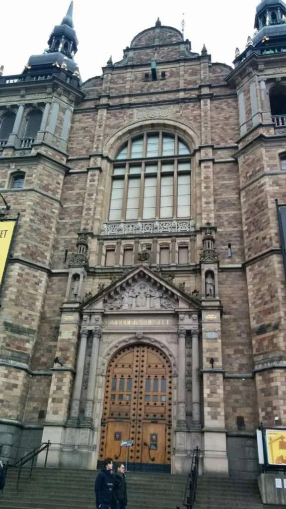 visiting Nordic Museum in Stockholm, Sweden