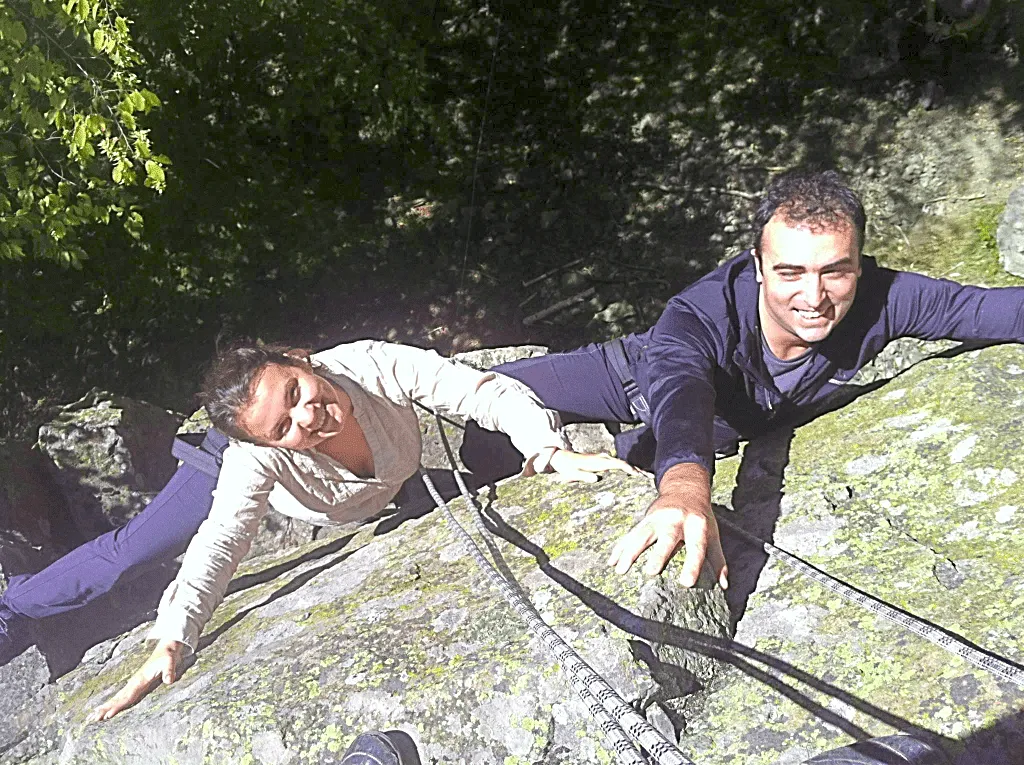 Rock climbing on Vitosha mountain, Bulgaria