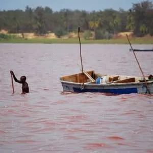 Travel to Senegal - Pink lake (Lac Rose), rally Dakar finish, off-road, Goree island, Dakar at night