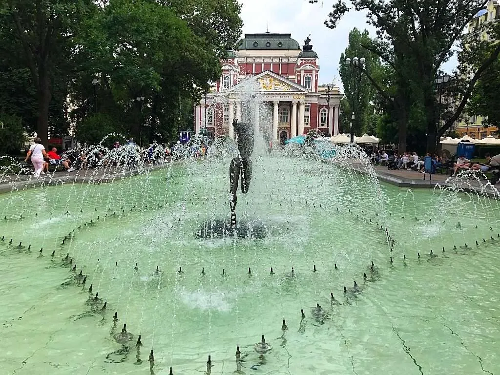 A guide to Sofia, Bulgaria by locals - fountains in front of National Theater Ivan Vazov