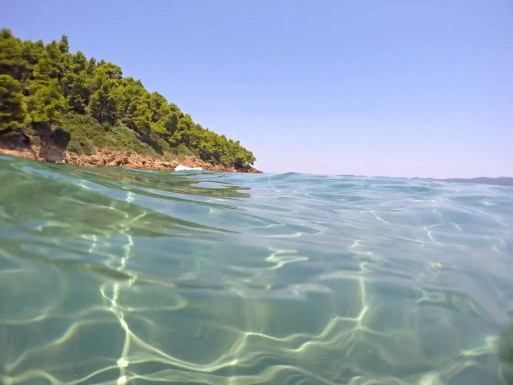 Seaside in Greece: Chalkidiki, Mount Athos, Koumitsa beach
