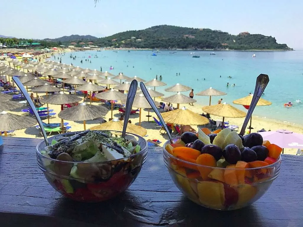 Seaside in Greece: Chalkidiki, Mount Athos, Ammouliani islands, Alykes beach