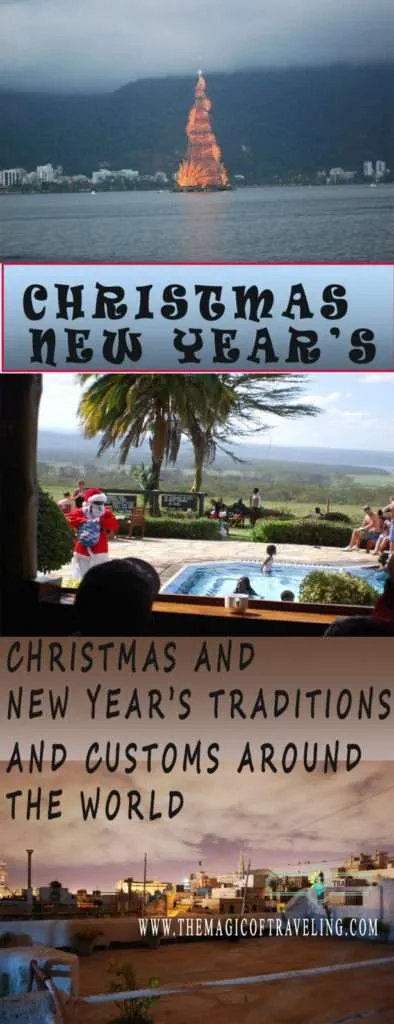 Christmas and New Years traditions around the world, Pinterest photo