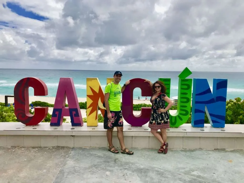 Cancun sign, Mexico