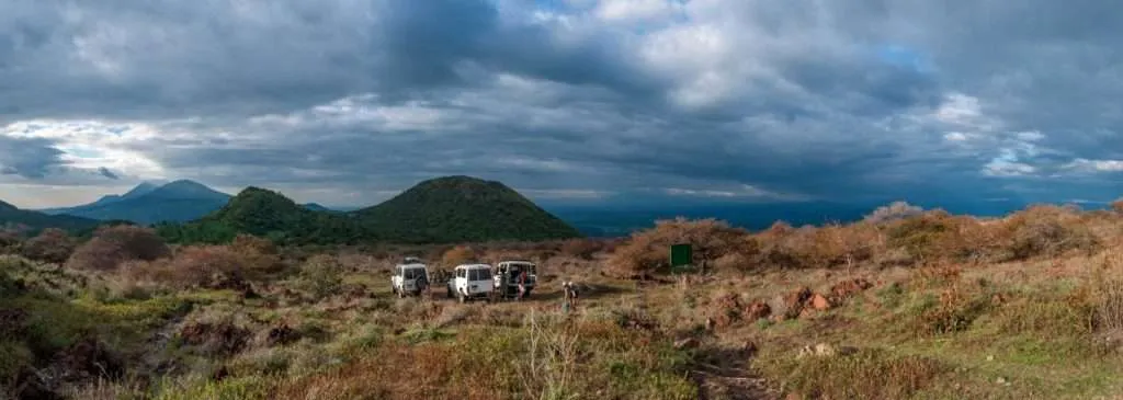 Hiking the Telica volcano near Leon in Nicaragua