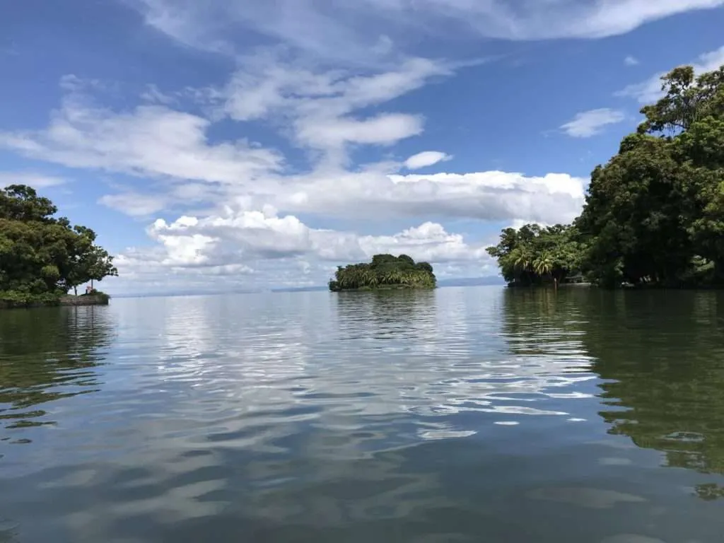 Small islands in the Nicaragua lake near Granada, Nicaragua