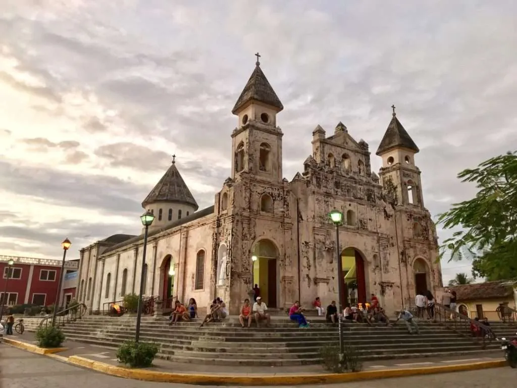 The old cathedral in Granada, Nicaragua looks like a castle