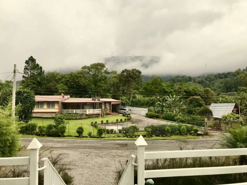View over the mountains and clouds at Bouqete, Panama