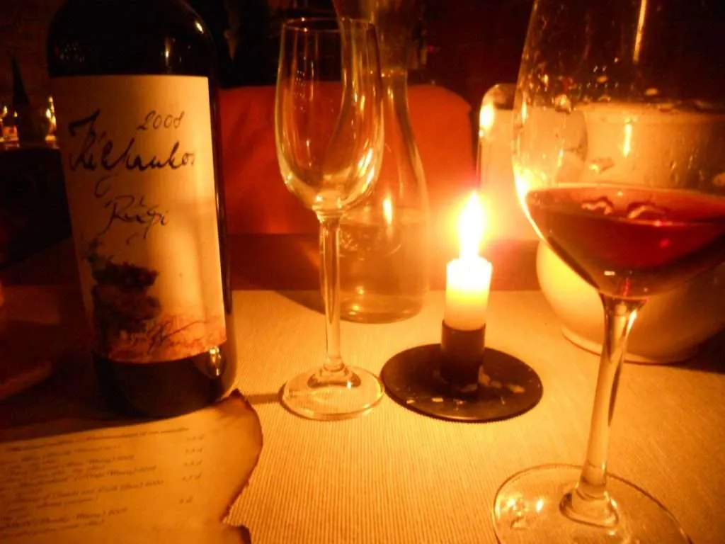 Wine tasting in caves of Hilton, Budapest, Hungary