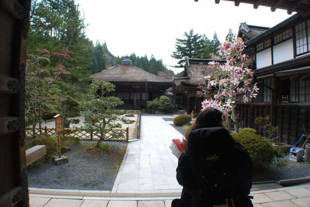 The Buddhist temple in Koyasan, Japan