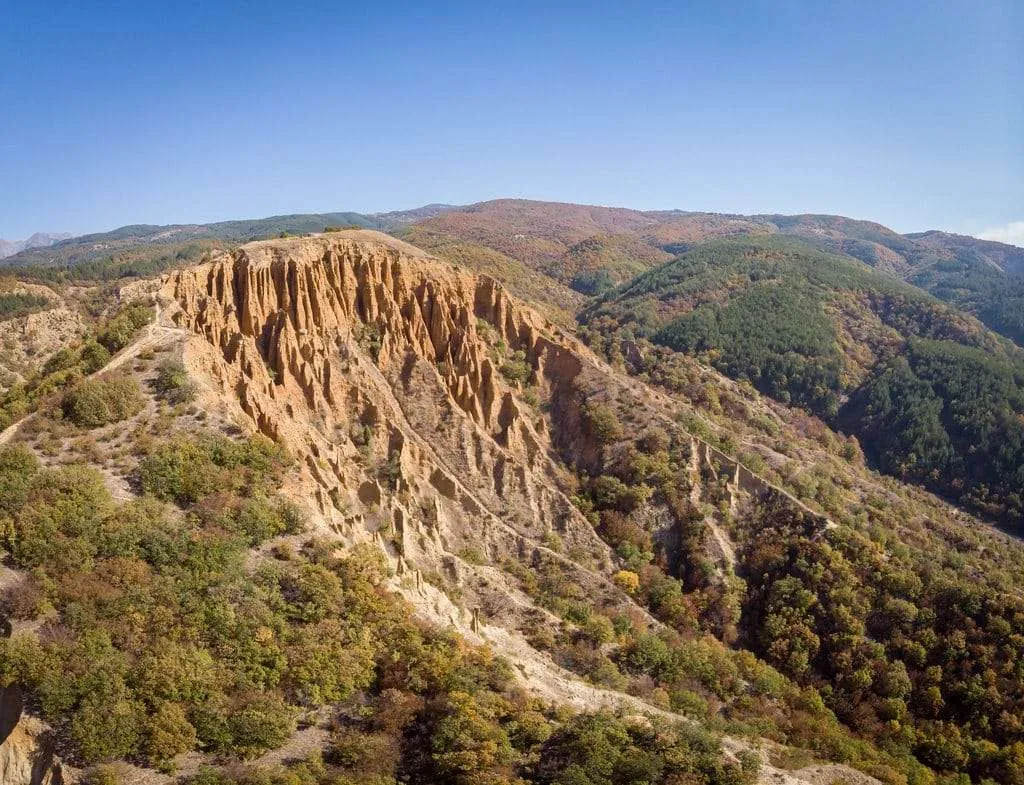 Stob pyramids Bulgaria - drone view