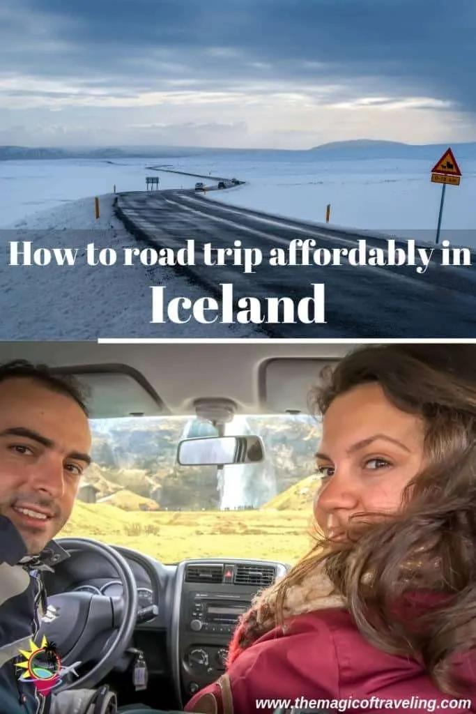 How to road trip Iceland affordably, Pinterest photo
