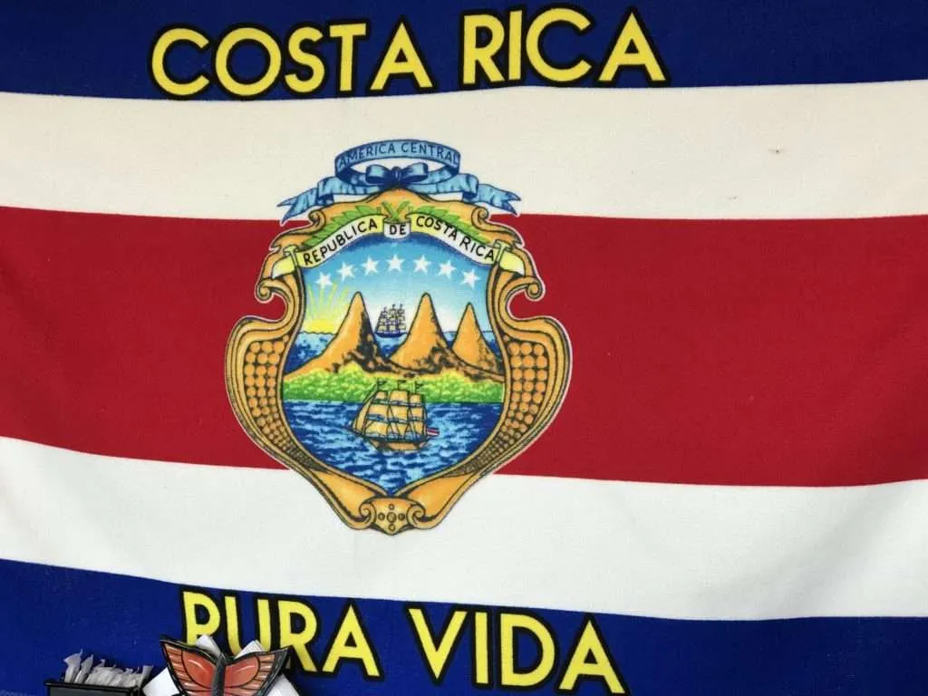 Flag Costa Rica Pura Vida