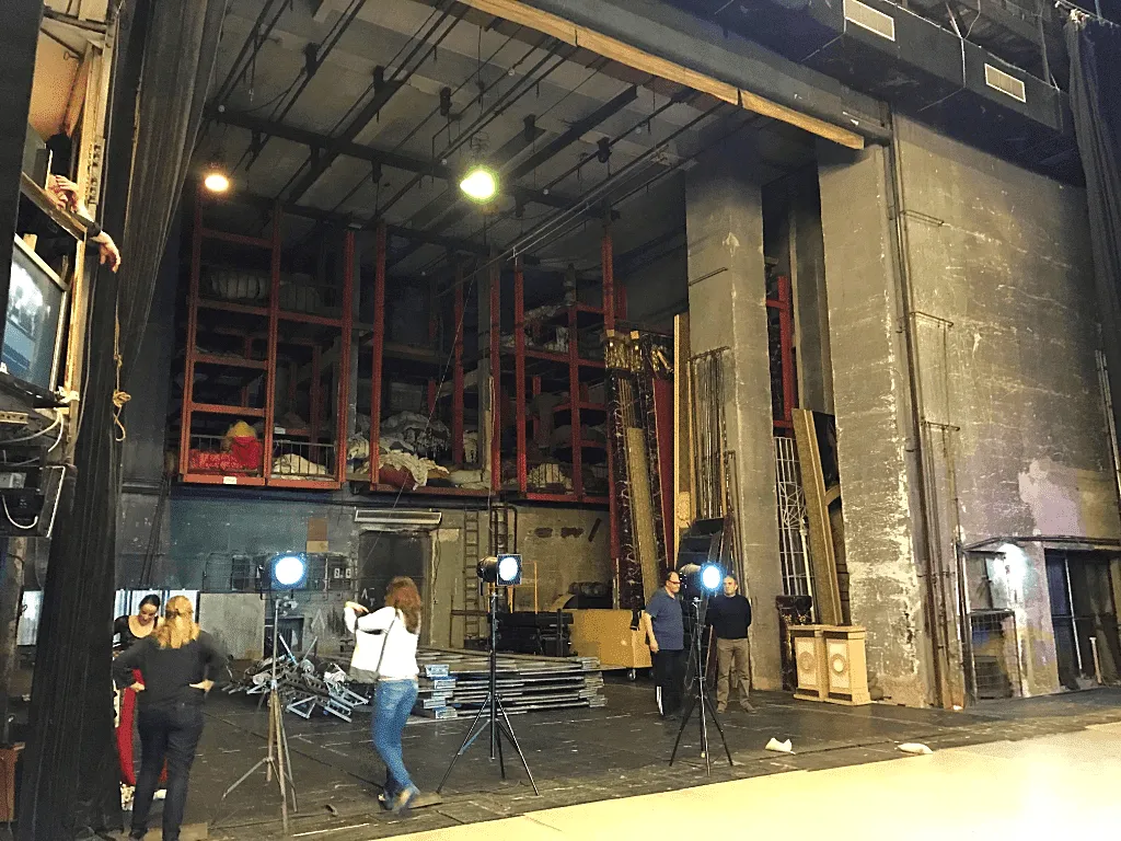 sofia opera and ballet, behind the stage