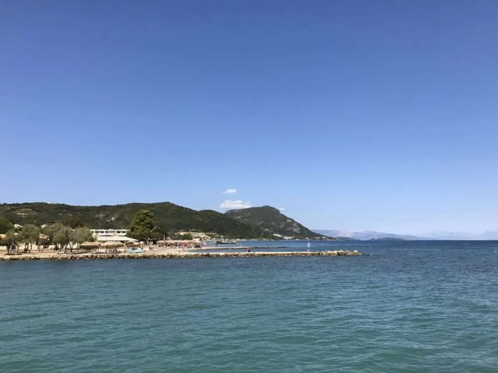 Greece Corfu Mesoggi Rossis Messonghi beach