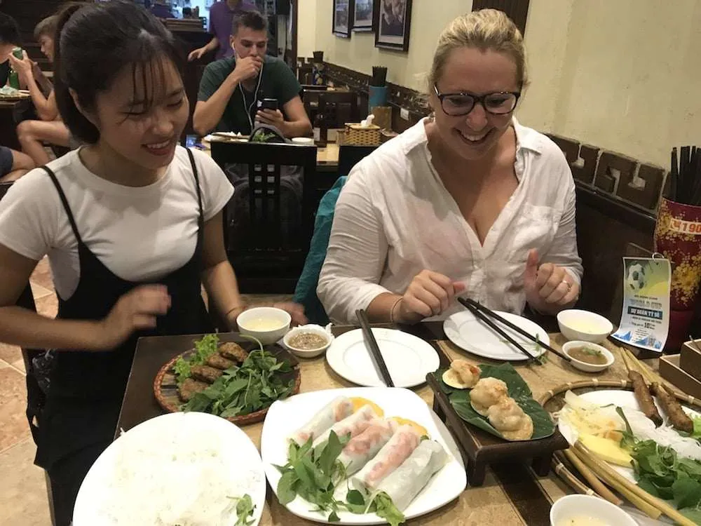 Food trip with a local student in Hanoi, Vietnam