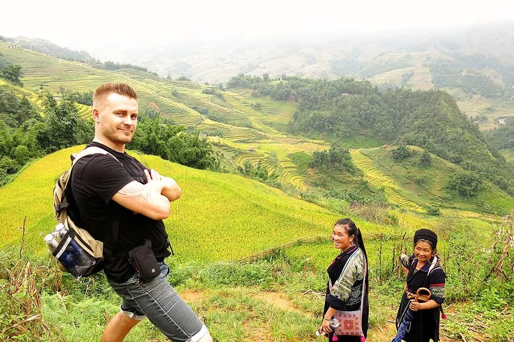 Hiking with locals in Sapa, Vietnam