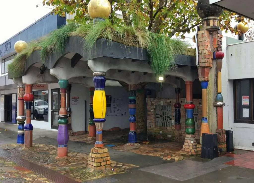 Kawakawa Hundertwasser Toilets, Bay of Islands, New Zealand
