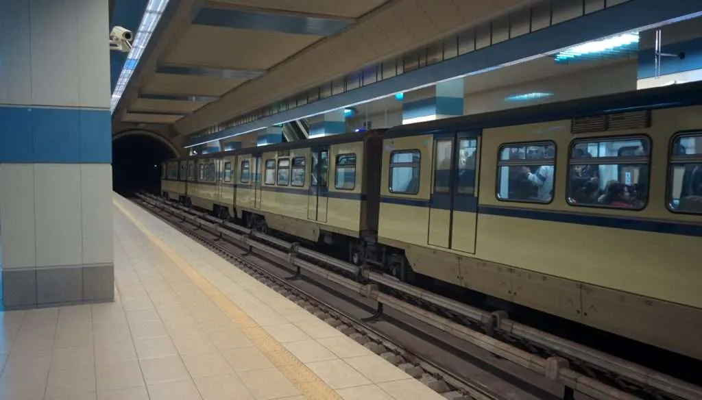 Sofia's subway stations - metro train