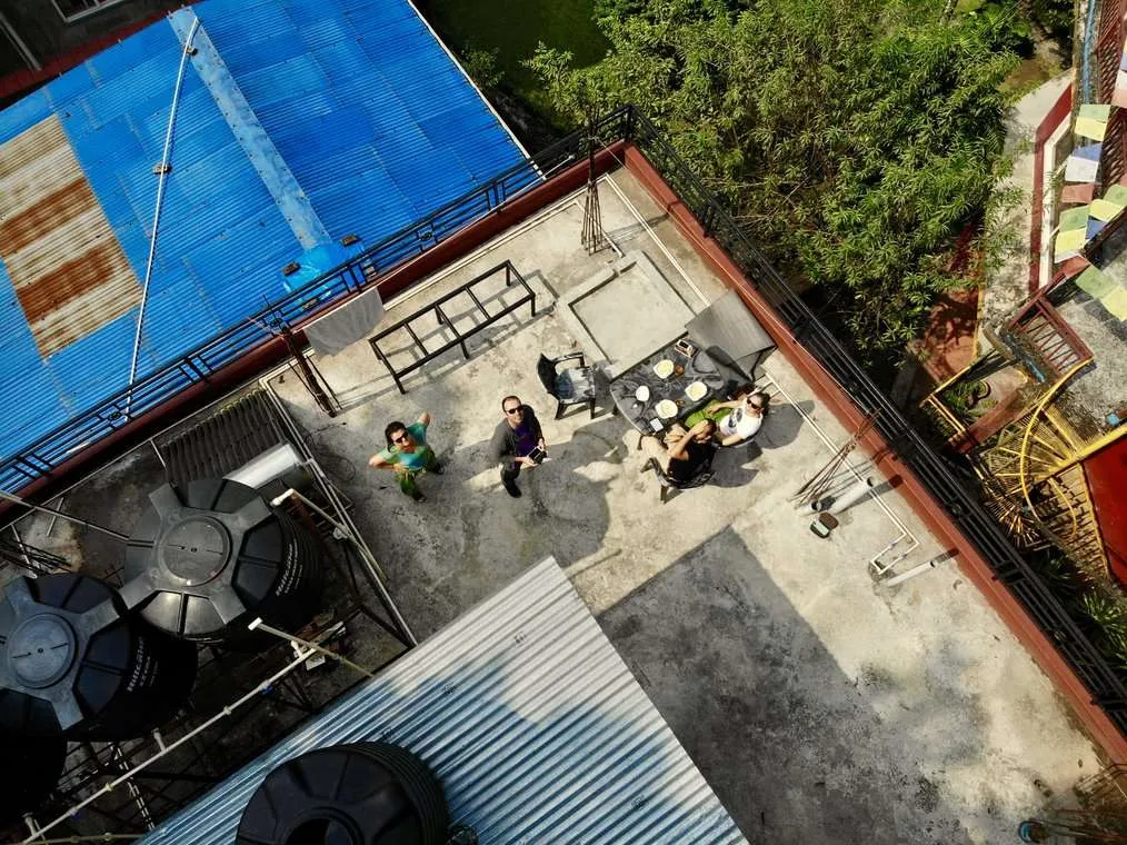 How to plan a trip to Bhutan from Nepal: Pokhara drone