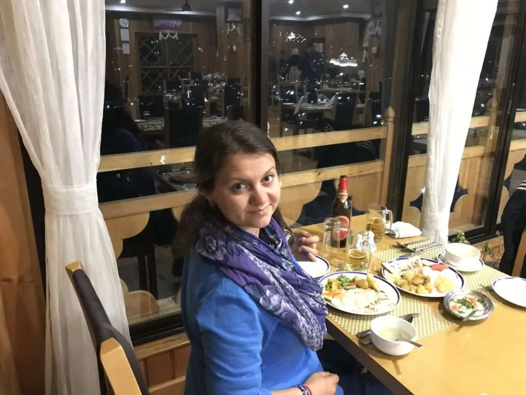 Bhutan - dinner at a hotel near Paro