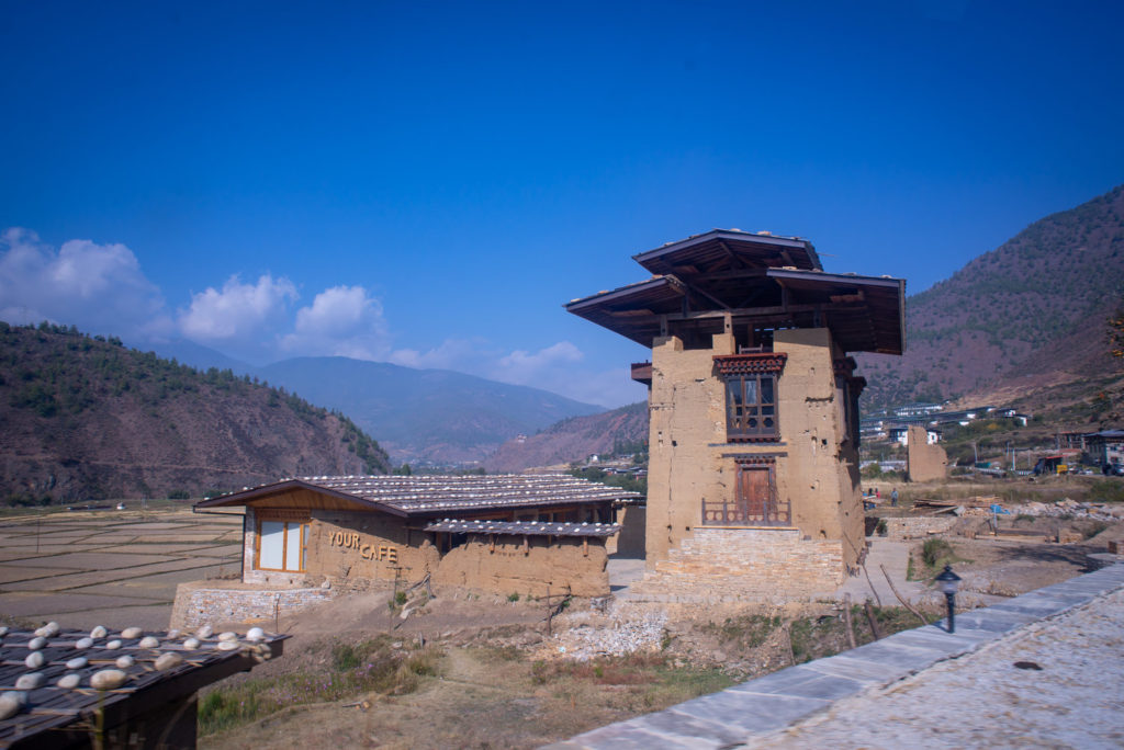Bhutan - people, country, culture, building in the countryside