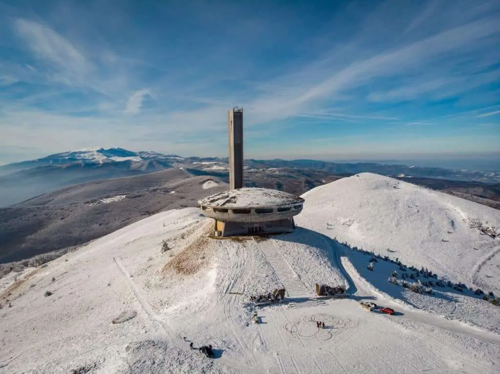 Buzludzha UFO monument, Bulgaria