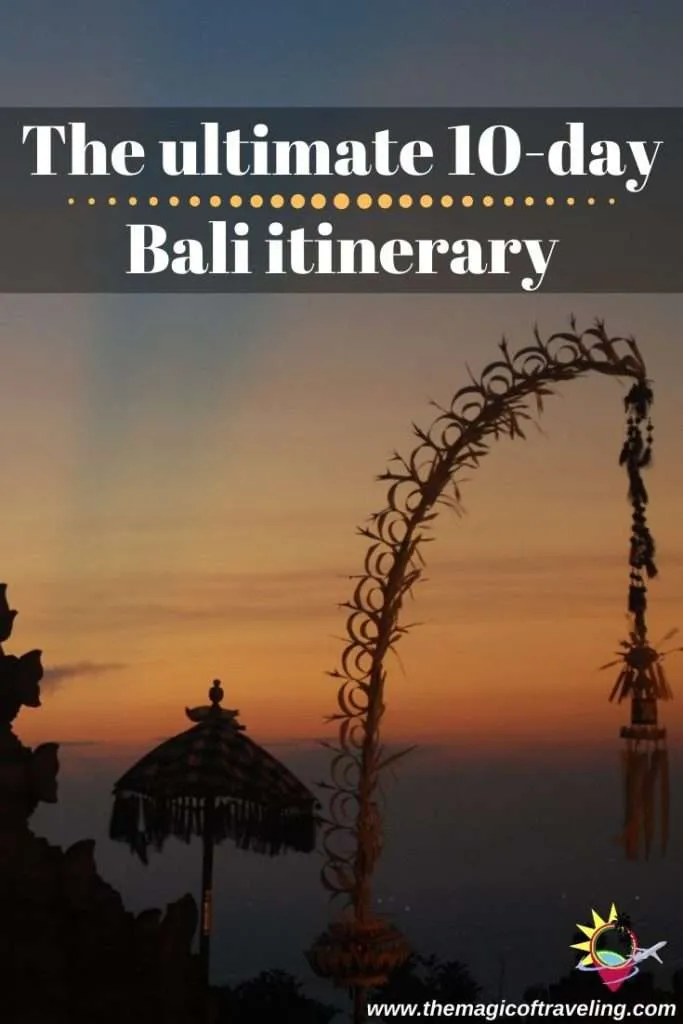 10 days in Bali itinerary - Pinterest