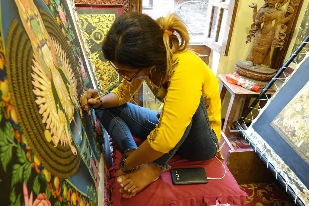 Nepal itinerary - Bhaktapur thangka painting