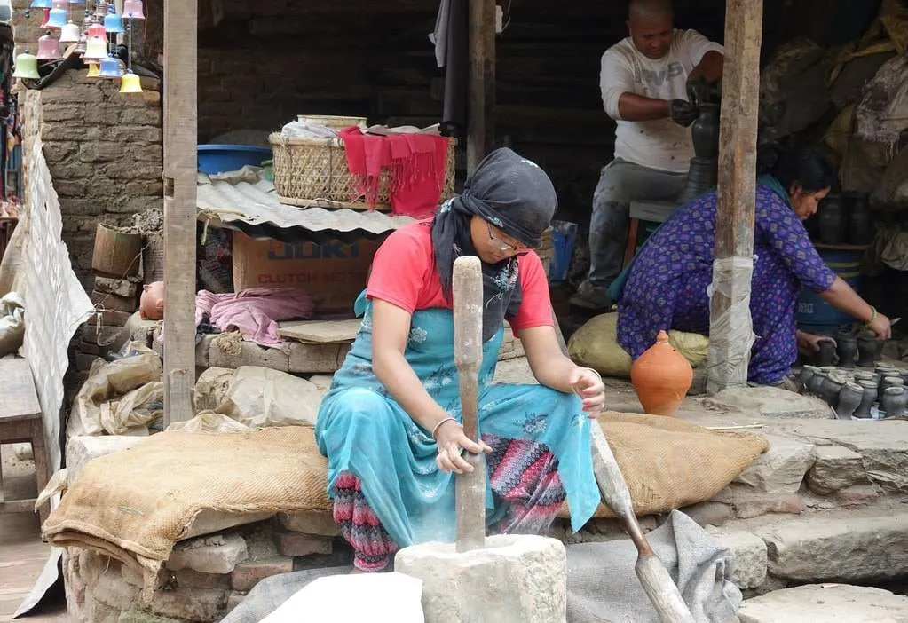 Nepal itinerary - Bhaktapur pottery