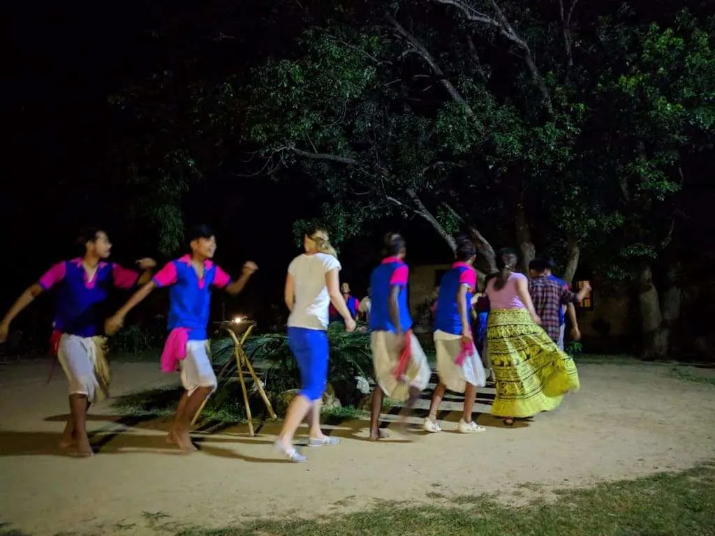 Nepal itinerary - Chitwan, dancing with Tharu people