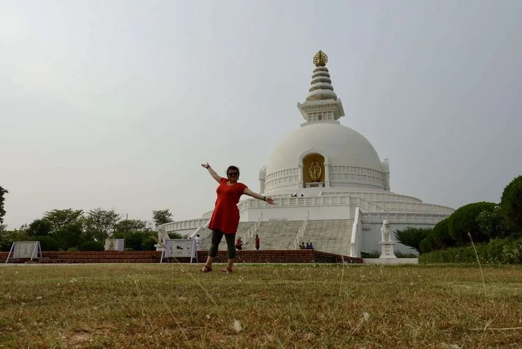 Nepal itinerary - Lumbini - World Peace Pagoda