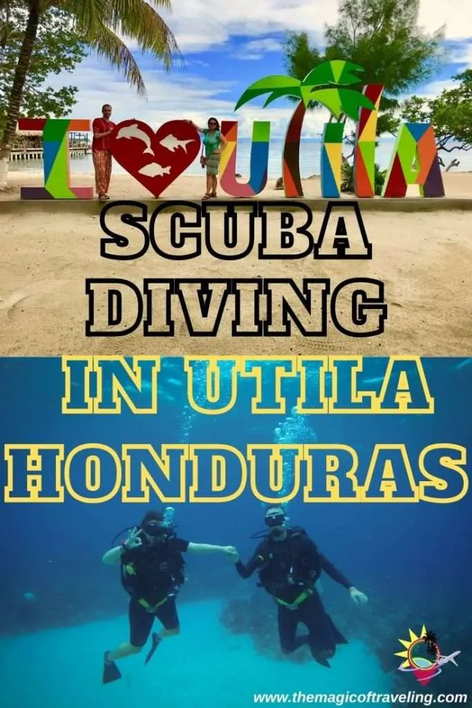 Scuba Diving in Utila Honduras Pin