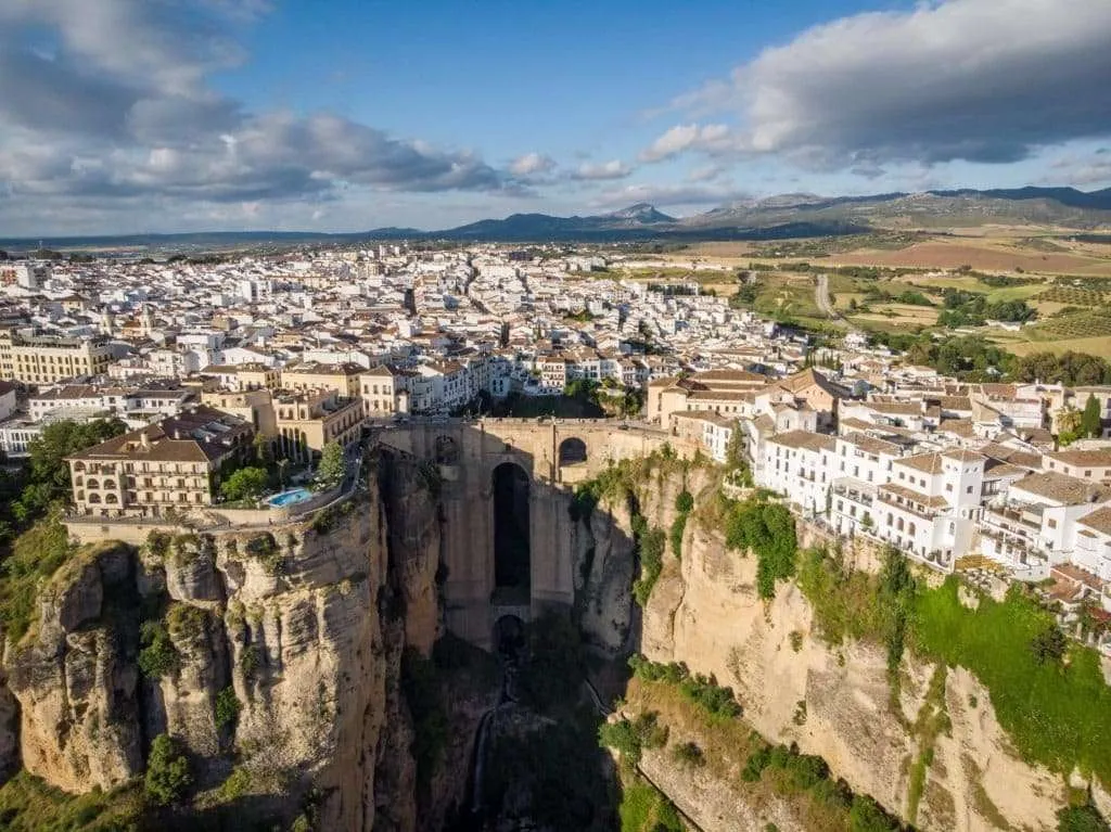 Road trip in Andalusia, travel in Southern Spain - itinerary, places to visit and places to stay in Ronda drone view