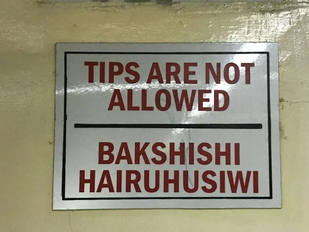 10-day Tanzania and Zanzibar itinerary - airport sign