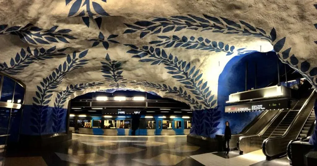 Sweden, 3 days in Stockholm itinerary, Tunnelbana subway T-Centralen station