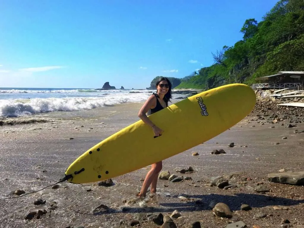 Roshni at Maderas beach, Nicaragua
