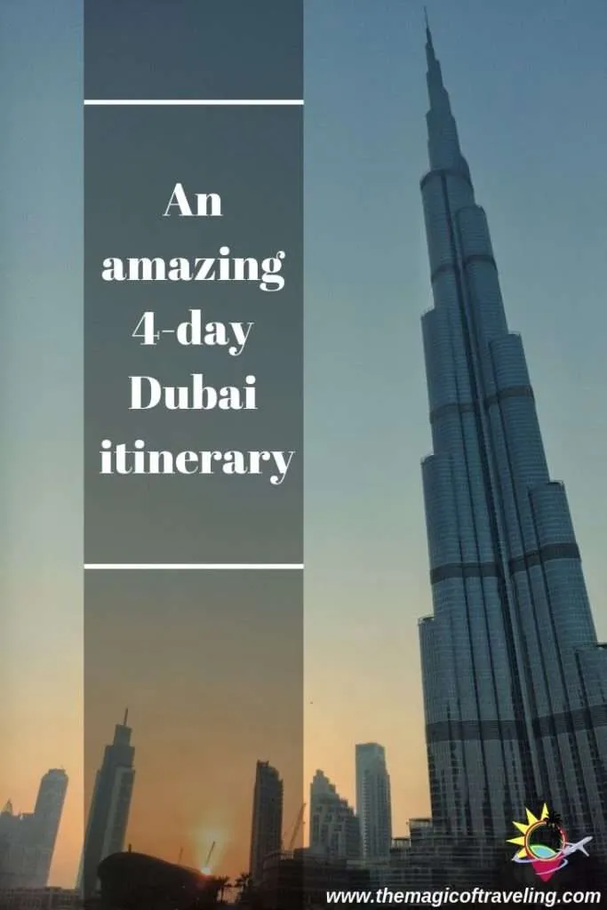 4-day Dubai itinerary Pinterest