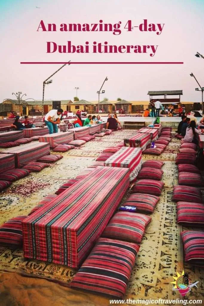 4-day Dubai itinerary Pinterest
