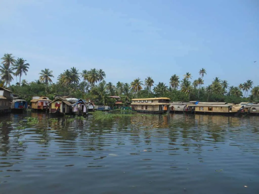 India travel, houseboat on Kerala backwaters