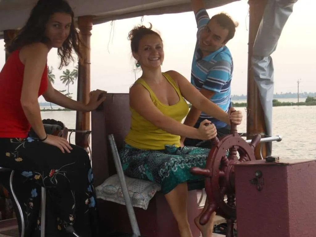 India travel, houseboat on Kerala backwaters