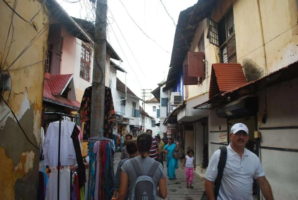 India travel, streets of Fort Kochi