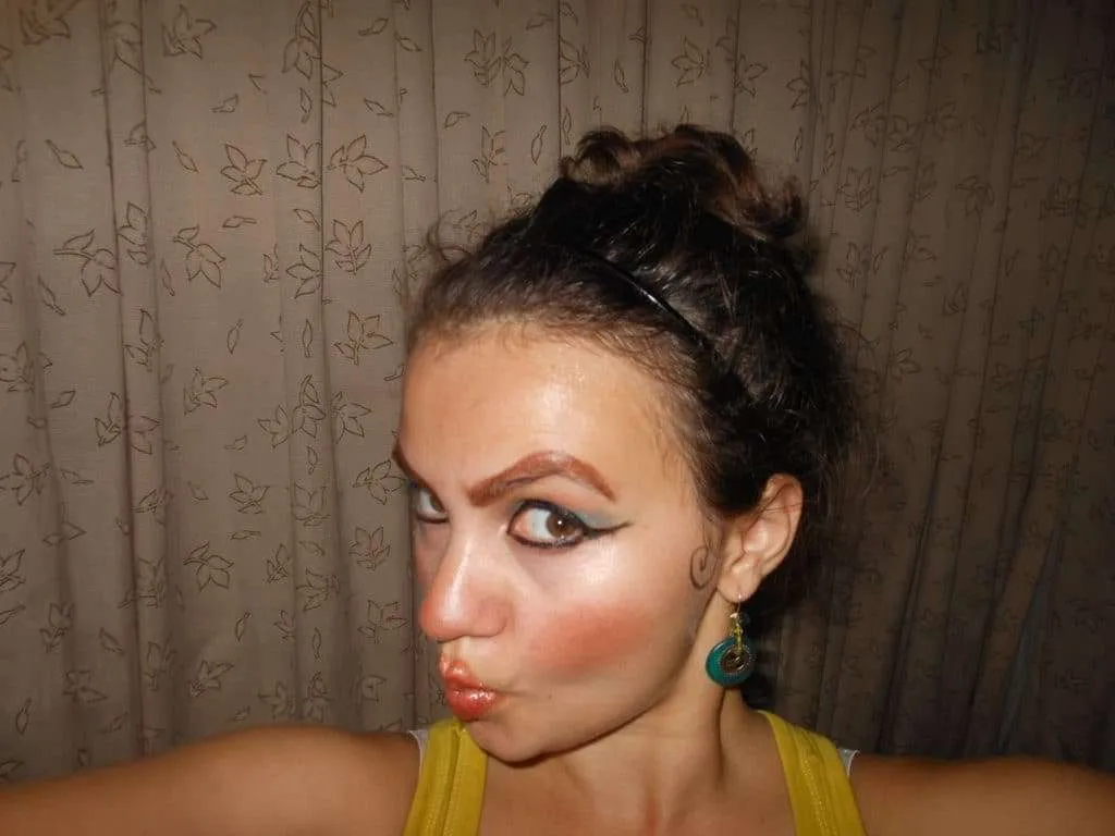 Travel to India, Bistra went crazy with Indian make-up