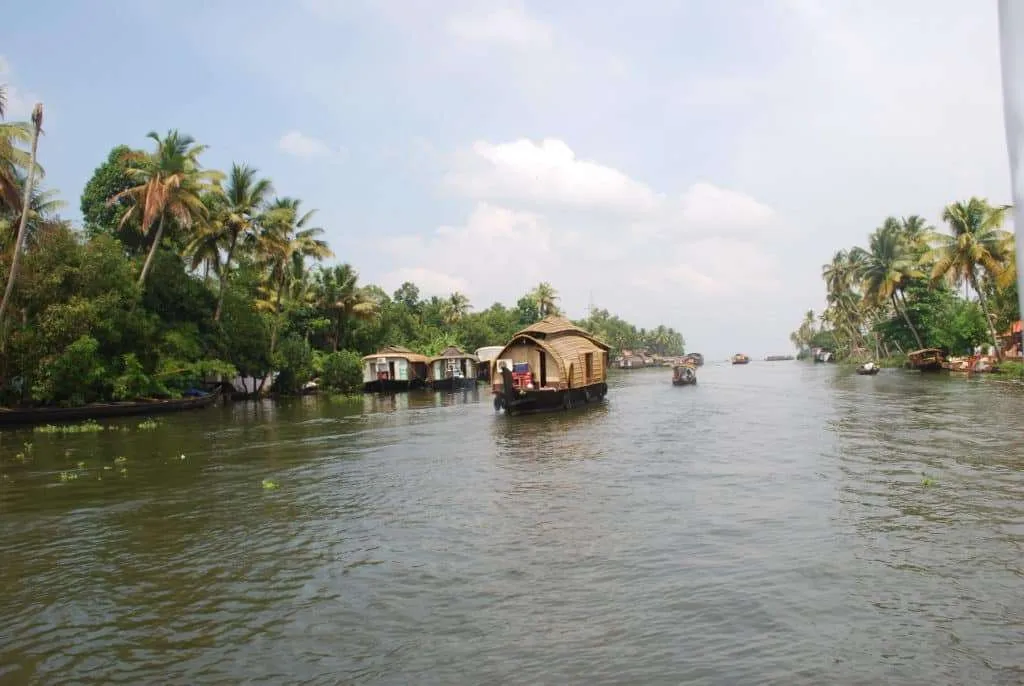 India travel, houseboat on Kerala backwaters
