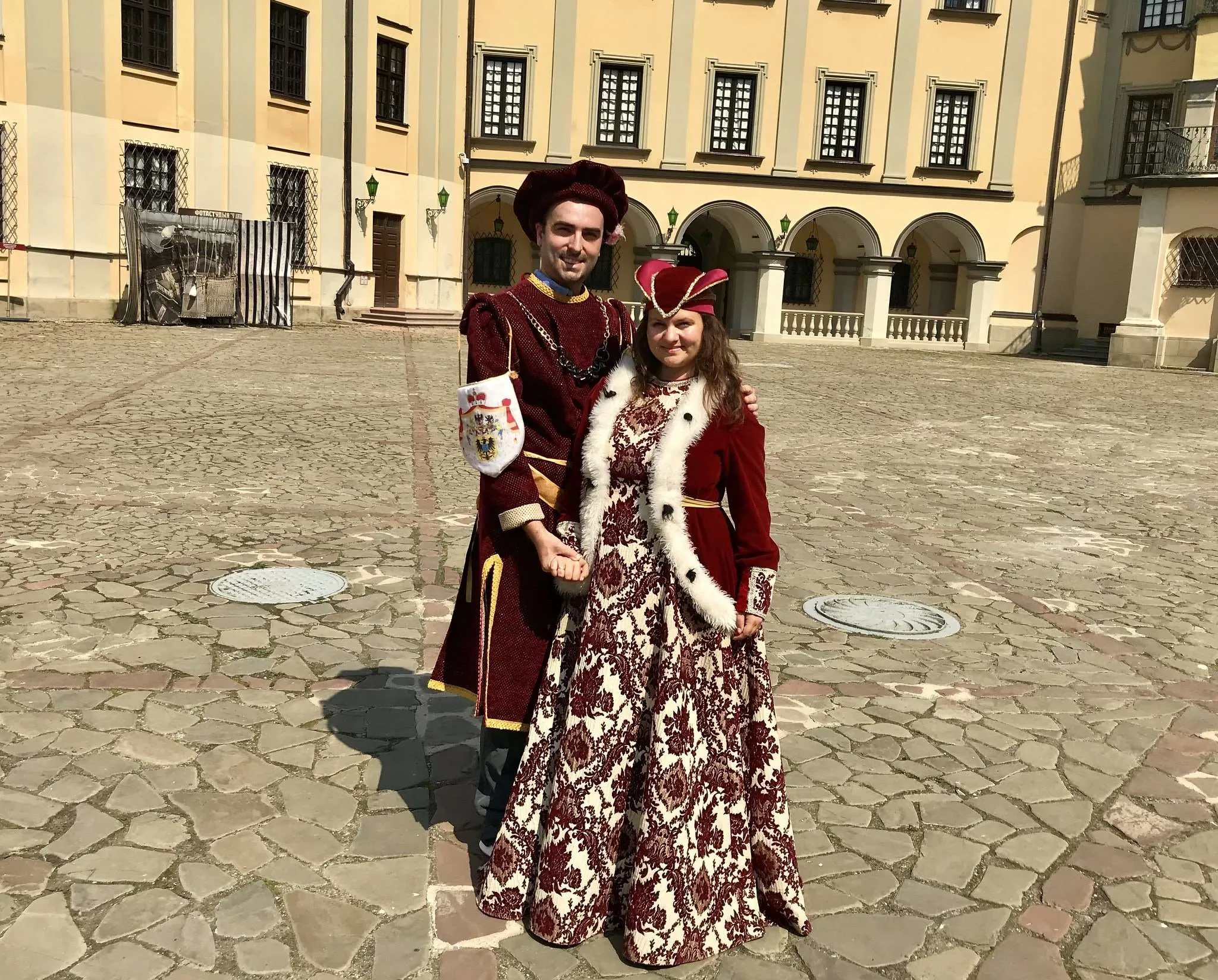 Couple travel quotes, royal traditional costumes in Belarus
